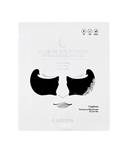 Caolion Magic Black Powder Eye & Cheek Patch - Rejuvenating, Firming (esp. Eye And Pore Prone Area), Brightening - 0.15 oz.