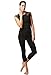 TLC Sport UK Women's Classic Waisted Tights Legging with Gathered Over Skirt Capri Yoga Pants Cropped Leggings Black