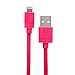 Aduro - Apple Certified / MFi - USB to Lightning Charge & Sync Cable fits all Apple Devices with Lightning Connector - iPhone 5 / 5S / 5C / 6, iPad 4, iPad Mini, iPad Air, New iPod Touch and Nano (Retail Packaging) (10 Feet (3 Meters), Pink)