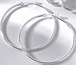 Signature Tarnish Free Large Hoops STERLING SILVER