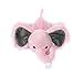 KINREX Baby Pacifier Holder – Soft Elephant Stuffed Animal with Pacifiers Binky Clip for Newborn Babies, Boys & Girls, Preemie, Infant, Pink Measures 18 cm. / 7.09”