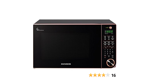 Daewoo KOR-163HG Horno Microondas 1.6 p3, Diseño Slim, color Negro :  Amazon.com.mx: Hogar y Cocina