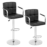 BestOffice Modern Bar Stool Set of 2 Barstools