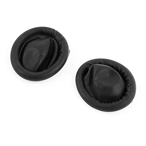 Aodesy 100Pcs Anti Static Conductive Rubber Latex Finger Cots Black Color Disposable Fingertips Protective