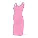 Rnxrbb Women Summer Sleeveless Maternity Dress Pregnancy Tank Scoop Neck Mama Clothes Casual Bodycon Clothing