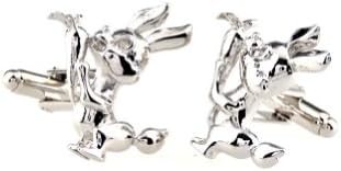 Silver Rabbit Cufflinks