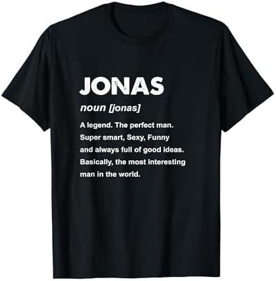 Amazon.com: Jonas Name T-Shirt : Clothing, Shoes & Jewelry