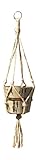 Plant Hanger Small Mini Jute Ceiling Deck Balcony Indoor Outdoor 30 Inch Extra Strength Plants Hanging Baskets Manufactured By Jute Crafter JC30