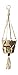 Plant Hanger Small Mini Jute Ceiling Deck Balcony Indoor Outdoor 30 Inch Extra Strength Plants Hanging Baskets Manufactured By Jute Crafter JC30