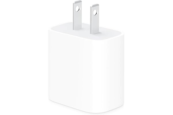 Apple 20W USB-C Compact Power Adapter: Fast and Convenient Charging, Type C Wall Charger