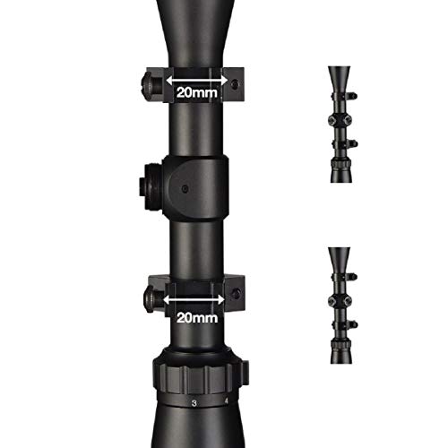 SONICKING Tactical 3-9x40 AO Riflescope Duplex Reticle Hunting Gun Scope with 20mm Mounts - Thumbnail 5