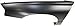 OE Replacement Chevrolet Impala Front Driver Side Fender Assembly (Partslink Number GM1240273)