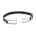 MyCHIC Men Women PU Leather Collar Strap with Metal Hook for Opening Mouth