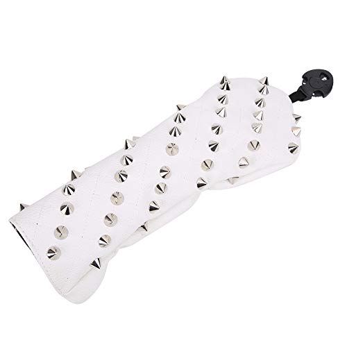 PU Head Covers,Waterproof White Rivet Wood Protective Cover (Medmium Size)
