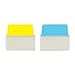 Avery Big Ultra Tabs, 2 x 1.75, 2-Side Writable, Yellow/Blue, 20 Repositionable Tabs (74765)