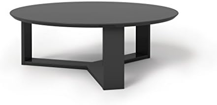 Manhattan Comforts 85052-MC Madison 1.0 Accent Side Coffee Table, Black Gloss
