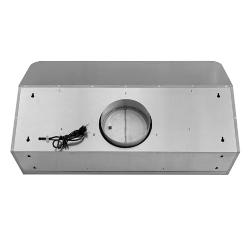 COSMO COS-QB90 36 in. Haven Collection 500 CFM Ducted Under Cabinet Range Hood, Button Control, LED Lights, Stainless Steel