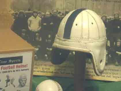 Mini Penn State Leather Football Helmet (1940s)