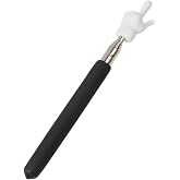 Teacher Pointer Sticks Finger,Pointer for Classroom,Telescoping Hand Pointer, Retractable Classroom Pointer Fingers for Elementary School Kindergarten Teacher,Classroom Supplies (1 PCS, Black)