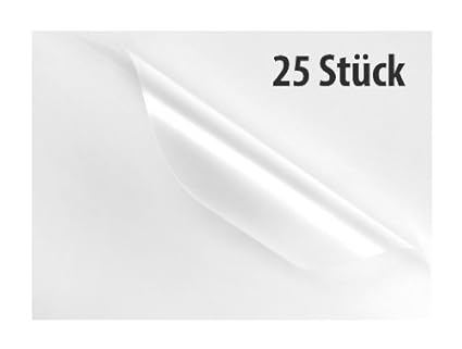 General Office Laminierfolien: 25 Laminiertaschen A6, Stärke 80mic