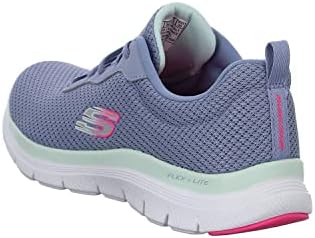 Skechers Flex Appeal 4.0 Brilliant View, Ténis Femininos, Acabamento em Malha de Ardósia, 39 EU