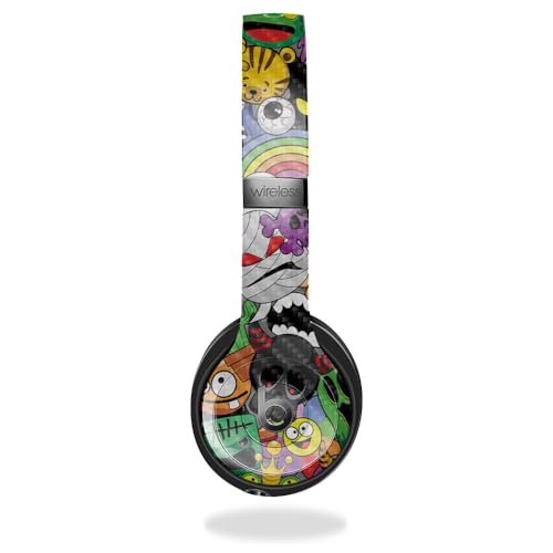 Carbon Fiber Skin Compatible with Beats Solo 4 - Monster Mash - Premium 3M Viny…