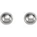 Titanium Ball Piercing Earrings Pair in 3mm - Hypoallergenic For Sensitive Ears