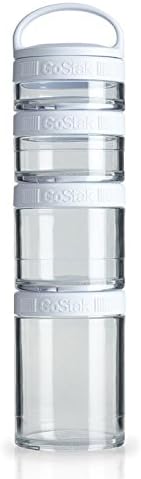 GoStak, Portable Stackable Containers, White, Starter 4 Pack - 2pc
