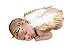 chinatera Newborn Angel Feather Wings Photography Props with Crystal Leaves Headband (Gold