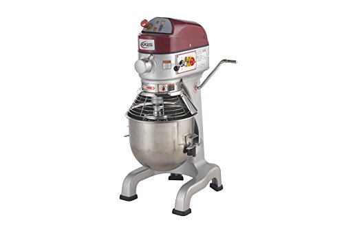 Axis Equipment AX-M20 Stainless Steel Commercial Planetary Mixer, 20 qt. Capacity, 36-25/128" Height x 16-115/128" Width x 20-51/64" Depth