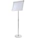 Yescom Display Vertical/Horizontal View Adjustable Pedestal Sign Holder Stand w/ Telescoping Post & Easy Open Snap Frame for 11x17