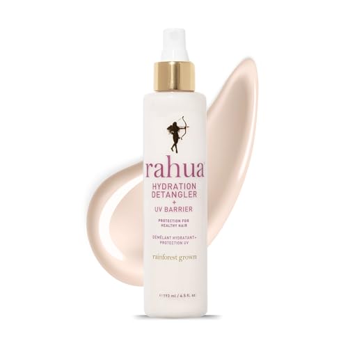 Rahua Hydration Detangler + UV Barrier - Leave-In Spray for All Hair Types - Vegan Heat Protectant and Anti-Frizz Mist with Morete Oil, Sacha Inchi and Mango - Color Safe - 6.5 Fl Oz