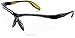 Uvex S3520D Genesis X2 Safety Eyewear, Black and Yellow Frame, Clear Dura-Streme Hardcoat/Anti-Fog Lens