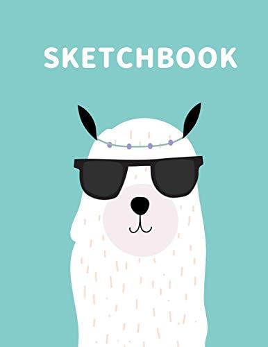 Sketchbook: A Cute llama Kawaii Sketchbook for Kids: 100 Pages of 8.5"x11" Blank Paper for Drawing, Doodling or Sketching (Cute Sketchpad)