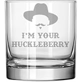 MIP 11 oz Rocks Whiskey Old Fashioned Glass Gift I'm Your Huckleberry