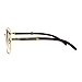 SA106 Retro Art Nouveau Vintage Style Small Metal Frame Eyeglasses Round Yellow Gold