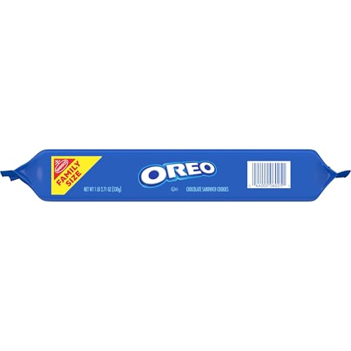 OREO DOUBLE STUF CHOCOLATE SANDWICH COOKIES, FAMILY SIZE, 18.71 OZ
