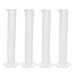 Plastic Lab Experiment Water Graduated Measuring Beaker Cup 100mL 4pcs