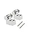 Metallor Guitar Roller String Trees String Retainer Guides Compatible with Strat Tele Style Electric Guitar Parts Replacement with Mounting Screws 2pcs Chrome.