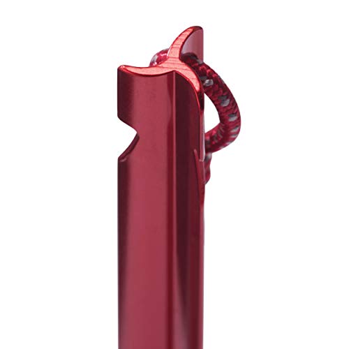 MSR Groundhog Tent Stake Kit, 6-Pack, Mini - 6-Inch , Red