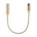 Lightning to 3.5mm Headphone Jack Adapter for iPhone 7 / 7 Plus, K-ble iPhone 7 Lightning Port to 3.5mm Female Audio Jack Headphone Cable Adapter (Gold)