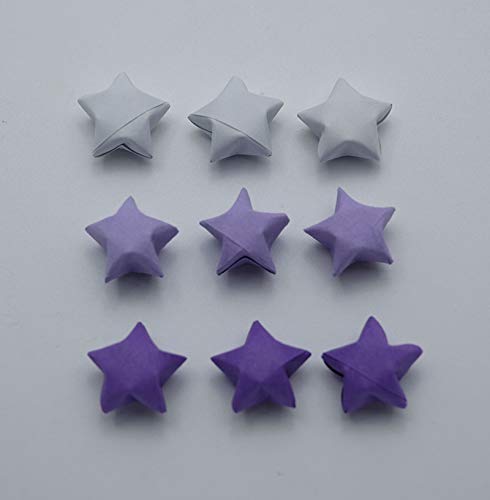 Amazoncom 100 Origami Lucky Stars Purple Tone Jar Gift