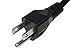 SF Cable 10ft Left Angle NEMA 5-15P to C13 Power Cord, 10Amp, 18/3 AWG, Compatible with HDTV, LCD Plasma, DLP TV, PC, Monitor, Printer, hubs, switches,