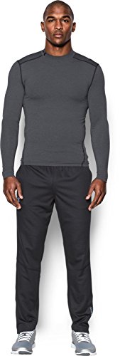 Under Armour Men's ColdGear Armour Compression Mock Long-Sleeve T-Shirt , Carbon Heather (090)/Black , Large