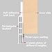 Fixget Door Seal, Under Door Sweep Door Draft Stopper Weather Stripping Door Bottom Seal Rubber Weatherproof Seal + Window Seal for Cracks & Gaps, 2 Width X 35.8 Length Inch, 2 Seals (B)