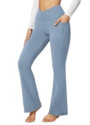 BALEAF Women's Flare Leggings with Pockets High
