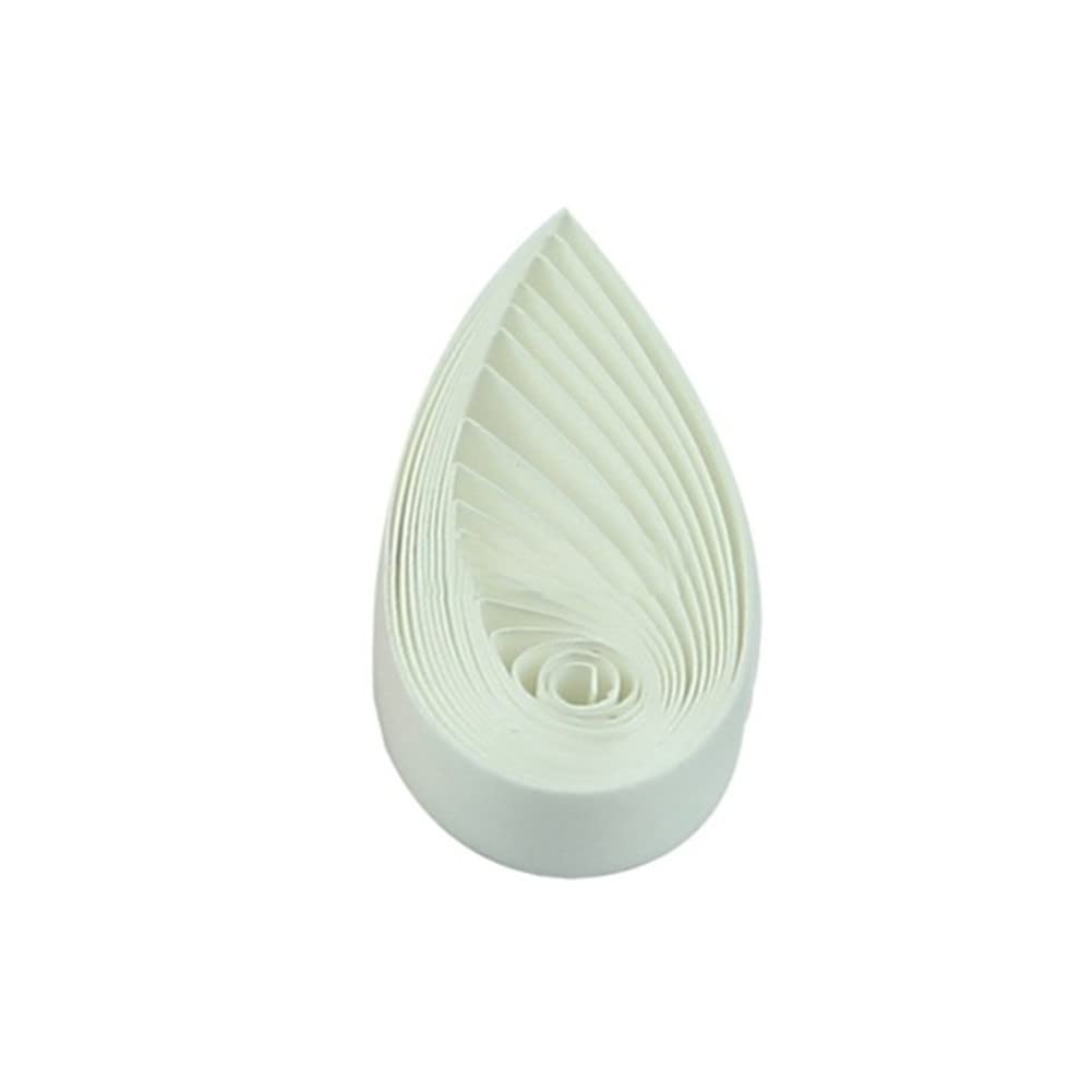 ODETOJOY Paper Quilling Strips 10mm Craft Quilling Papers 10mm Single Color Ivory/Cream Paper Strips 10mm for DIY Crafts 120pc