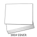 Hamilco White Cardstock Thick Paper - Blank Index Flash Note & Post Cards with Envelopes - Greeting Invitations 5 X 7
