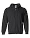 Gildan mens Heavy Blend 8 oz. 50/50 Full-Zip Hood(G186)-BLACK-3XL