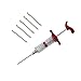 meizhouer 5 Stainless Steel Needles Spice Syringe Set BBQ Meat Flavor Injector Kithen Cooking Sauce Marinade Syringe Accessories